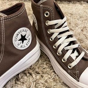 Converse Chuck Taylor All Star Hi Move canvas platform sneakers